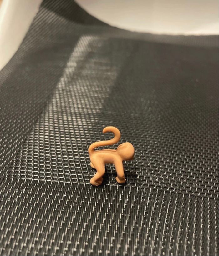 Playmobil figurine singe ouistiti marron clair macaques zoo arche de Noé animaux sauvages - photo numéro 4