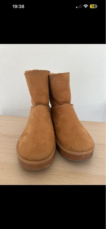 Boots marron camel
