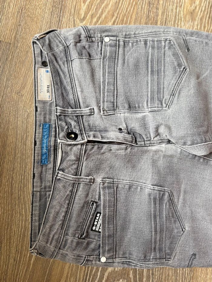 Jean G-Star - gris - homme coupe skinny - en très bon état - taille 38/M - photo numéro 5