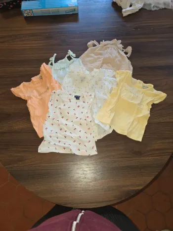 Lot de 6 tee-shirt/débardeurs 3 mois