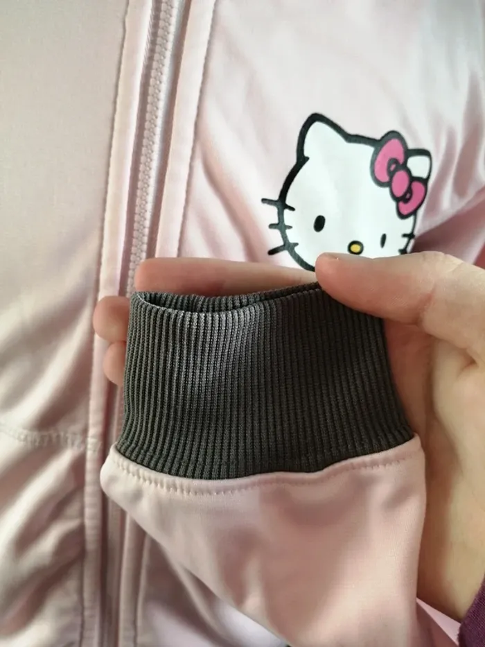 Ensemble de jogging veste rose et jogging gris / hello kitty-domyos / (8ans) - photo numéro 6