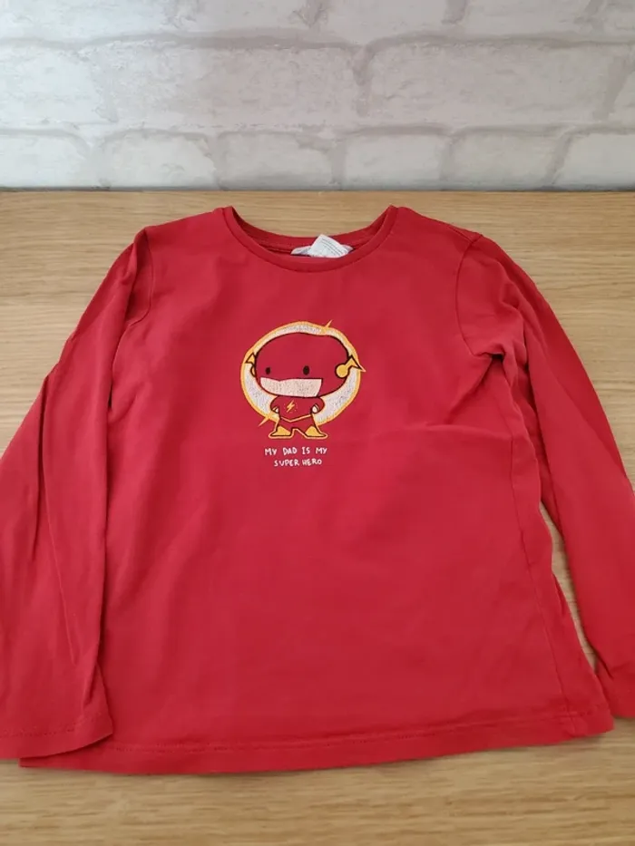 T shirt manches longues Flash 4 ans