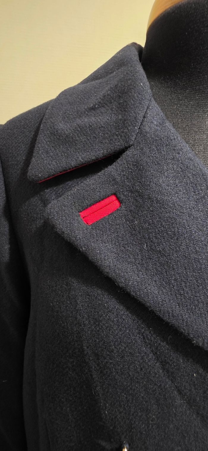 Manteau long bleu marine  style officier Etam - photo numéro 3
