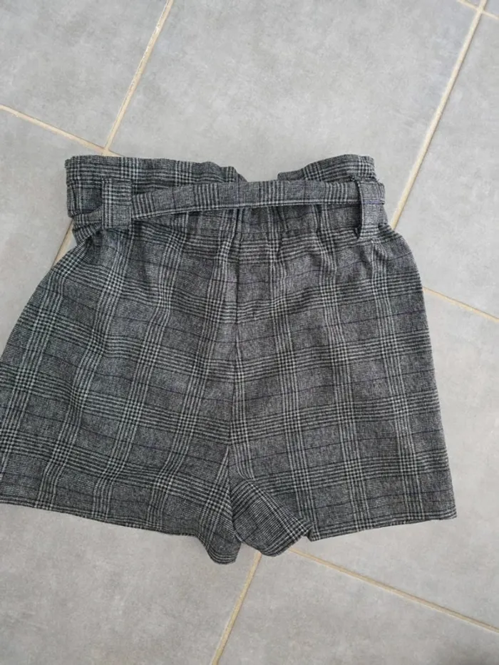 Short taille haute à carreaux - photo numéro 2