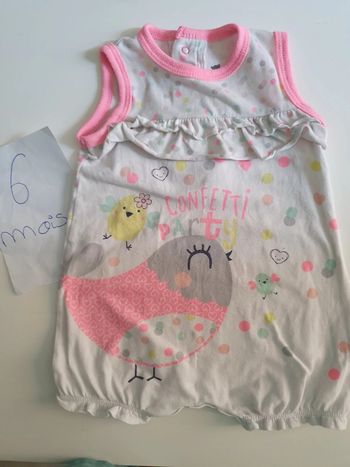 Combi short petit béguin, 6 mois