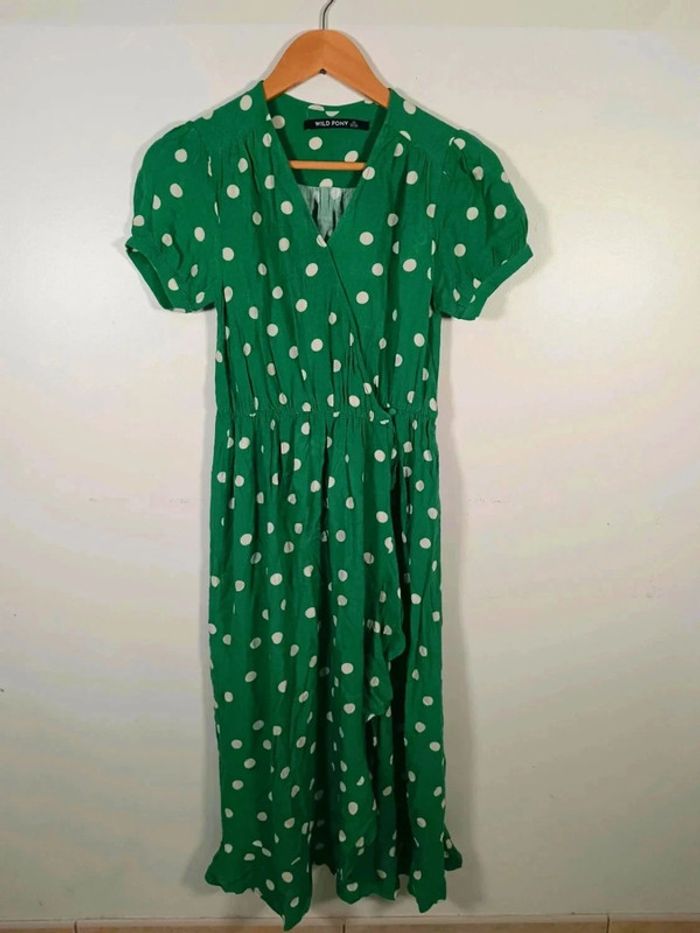 C6 robe verte Wild Pony XS