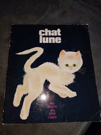 Livre chat lune