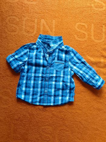 Chemise à carreaux Obaïbi 6 mois 68 cm