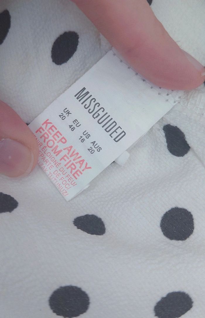 T-shirt blanc à pois Missguided - photo numéro 5