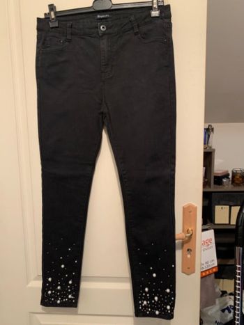 Jeans avec perles