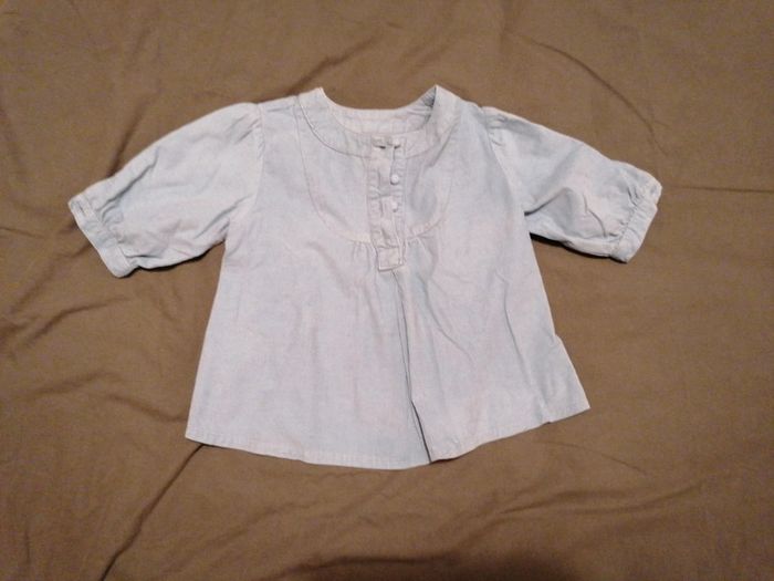 Tunique bleu jacadi 24mois