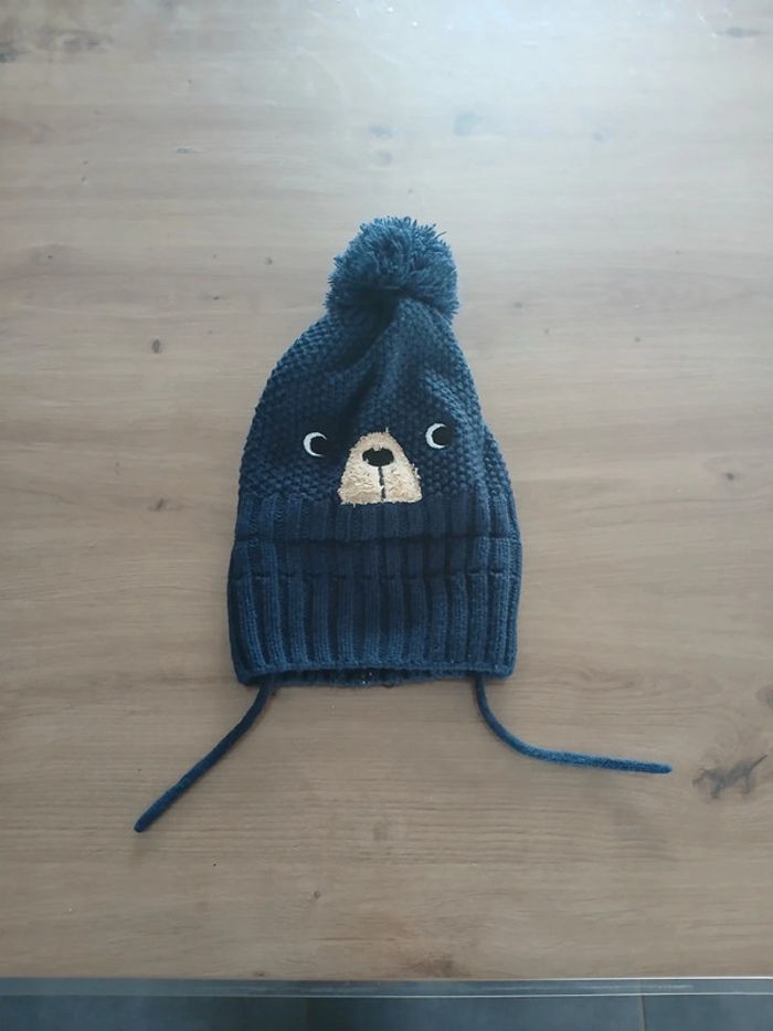 Bonnet bébé garçon 6 - 12 mois