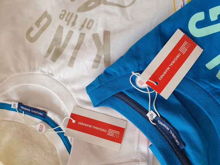 2 Tee-shirt Debardeurs Original Marines Taille 12 ans - photo numéro 4