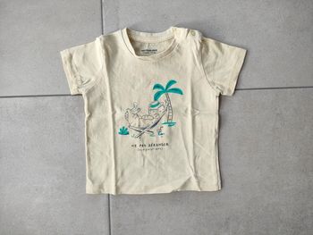 Tee-shirt jaune croco - Taille 12 mois
