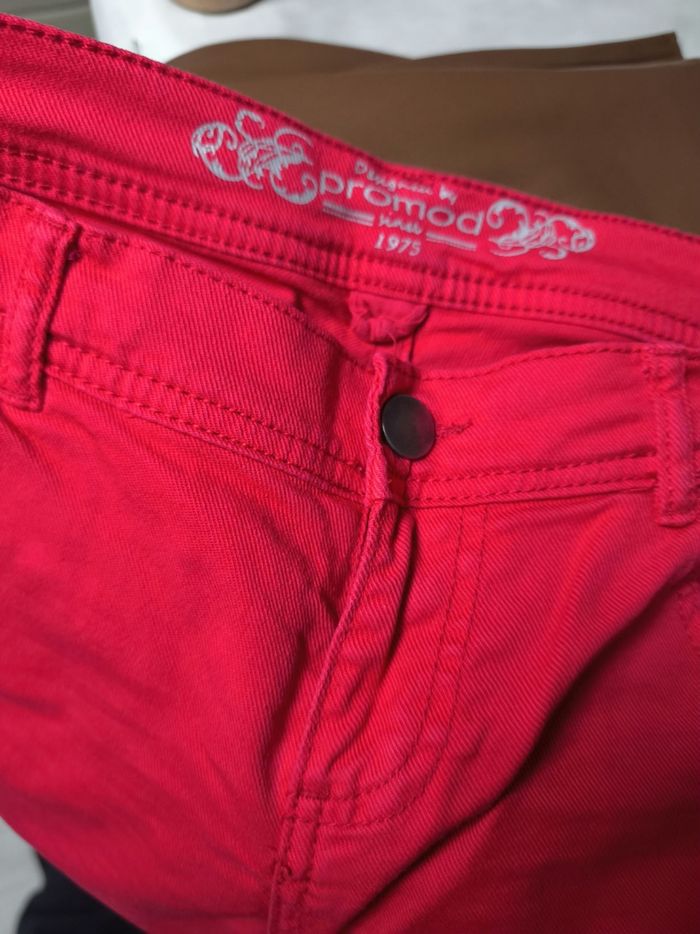 Jean rouge Promod