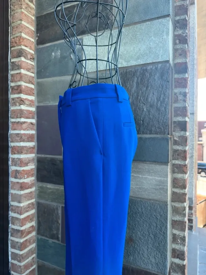 Pantalon costume bleu Zara Taille XS / 34 - photo numéro 7