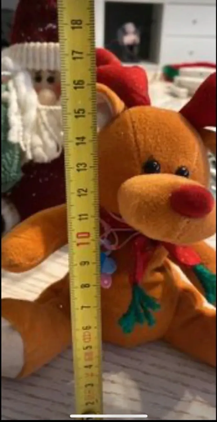 lot de 3 peluches de noël - photo numéro 3