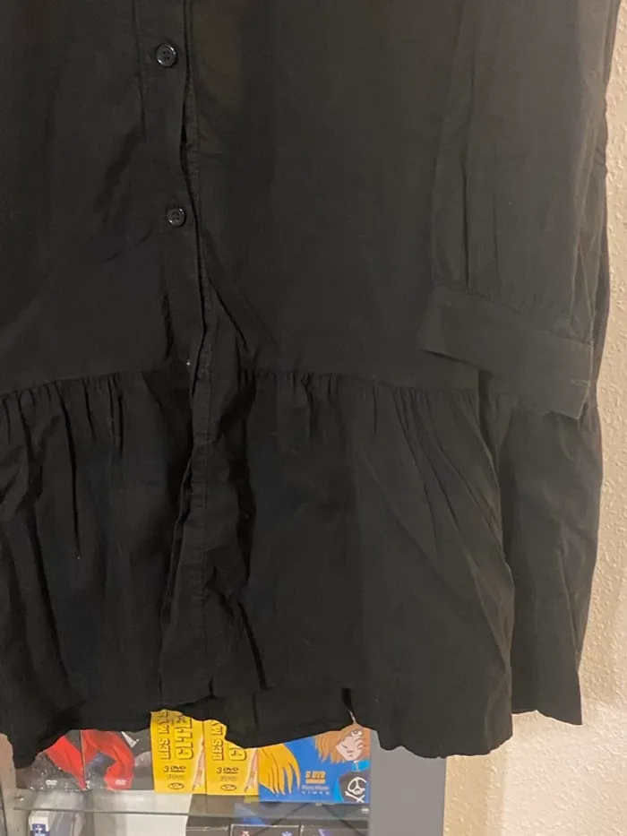 robe tunique noir taille 50 / 52 évasé - photo numéro 3