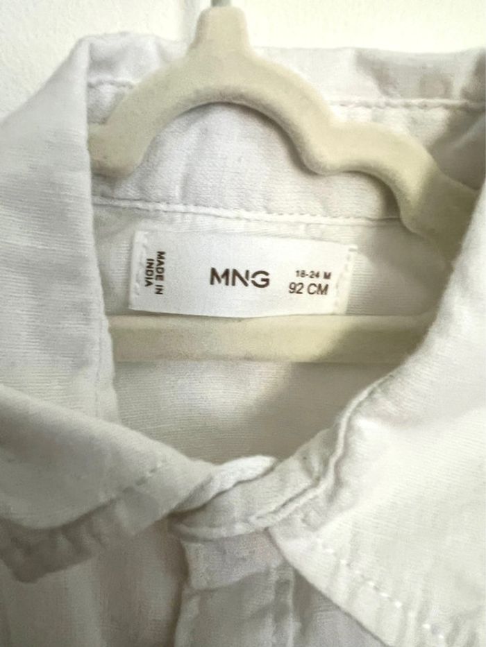 Chemise blanche Mango 92cm - photo numéro 3