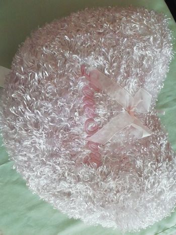 Coussin bouclette forme cœur neuf