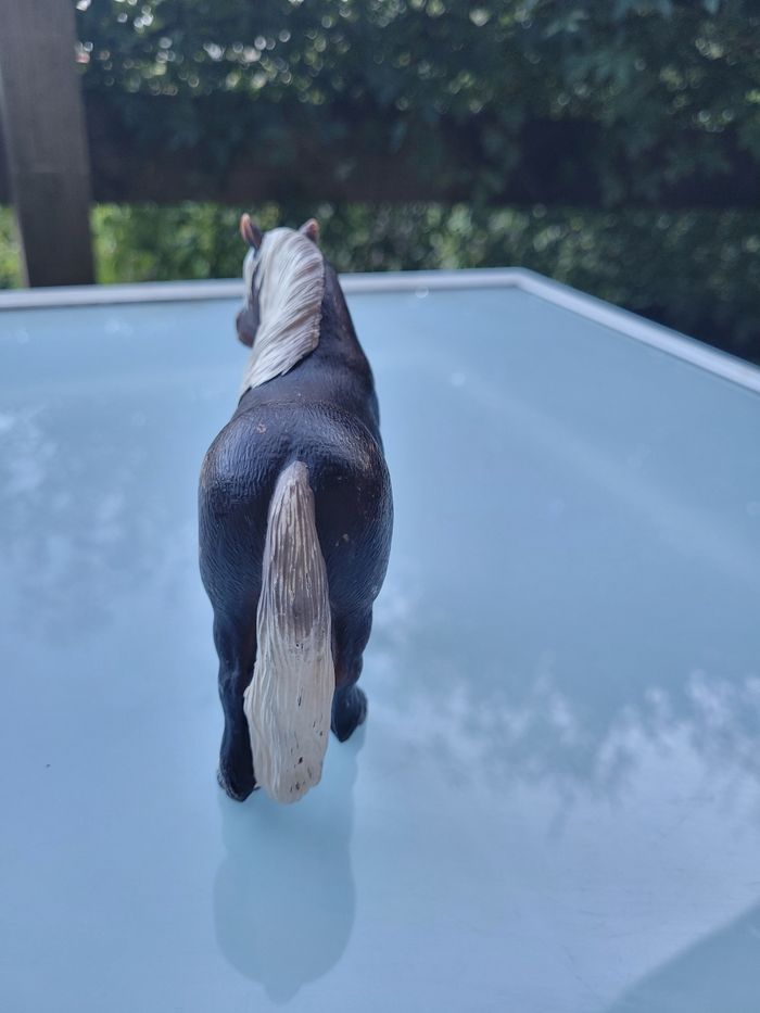 Lot de 2 Chevaux Scheich : 1 marron tâché blanc et un brun crinière blanche - photo numéro 9