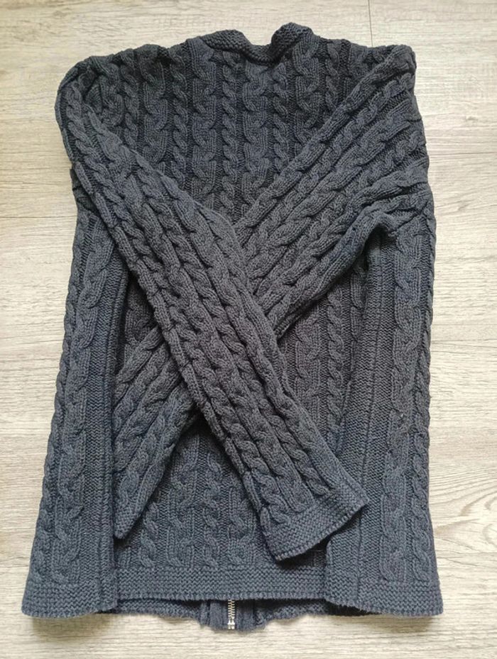 Pull en maille torsadée Charter Club – Taille L - Noir - photo numéro 4