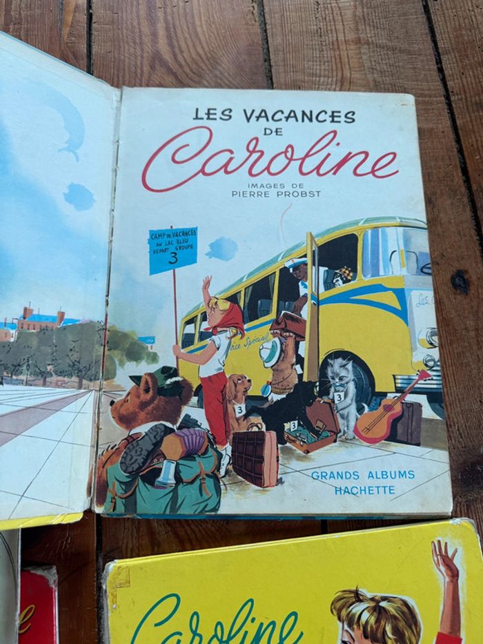 État moyen - 4 Livres Caroline années 50/60 Lot Grands albums Hachette Pierre Probst - photo numéro 11