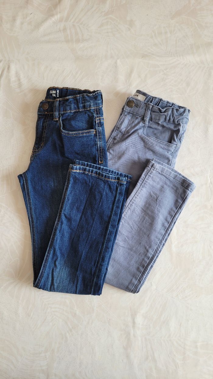 Lot de pantalons jeans en 9 ans