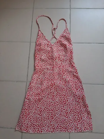 Robe rouge été taille xs