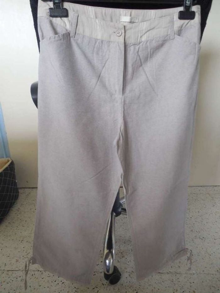 Pantalon beige, taille 42