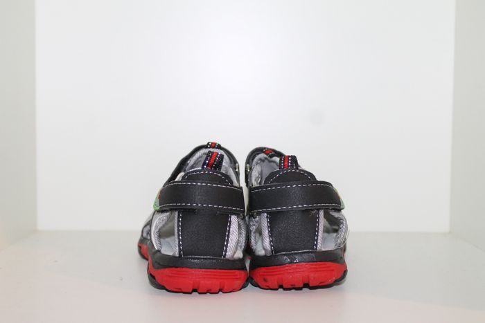 sandales nus pieds rouge noir gris 28 - photo numéro 5