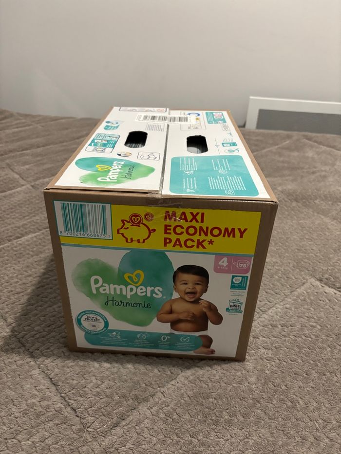 78 couches Pampers harmonie taille 4 - photo numéro 3