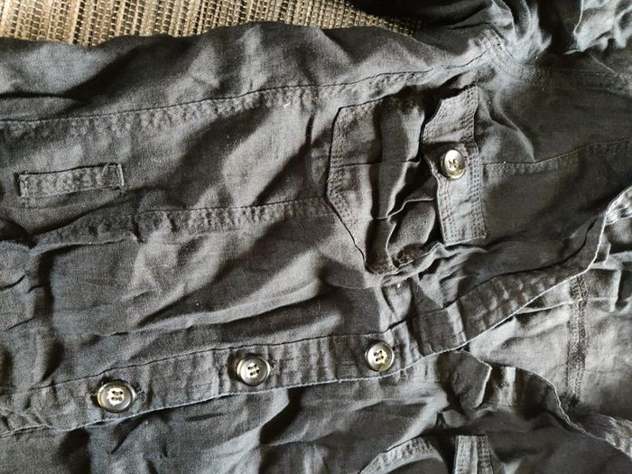 Chemise en lin noire - photo numéro 2