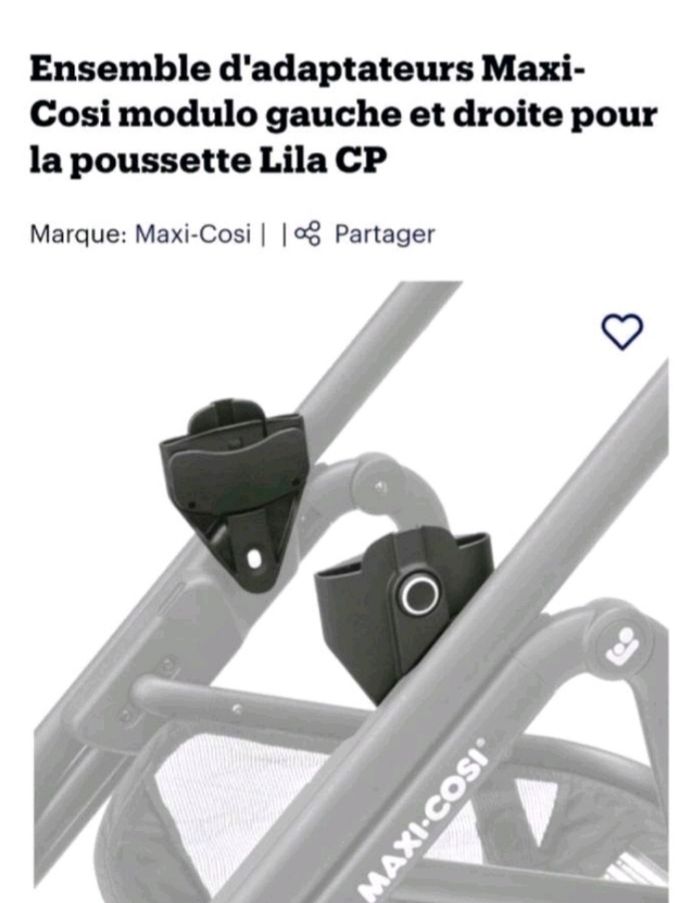 Adaptateur poussette bébé confort Lila CP - photo numéro 3