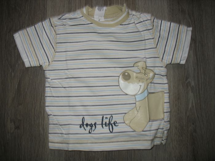 ENSEMBLE 2 PIÈCES BÉBÉ GARÇON : SHORT + TEE SHIRT MC "C&A" - 6 MOIS - n°08 - photo numéro 4