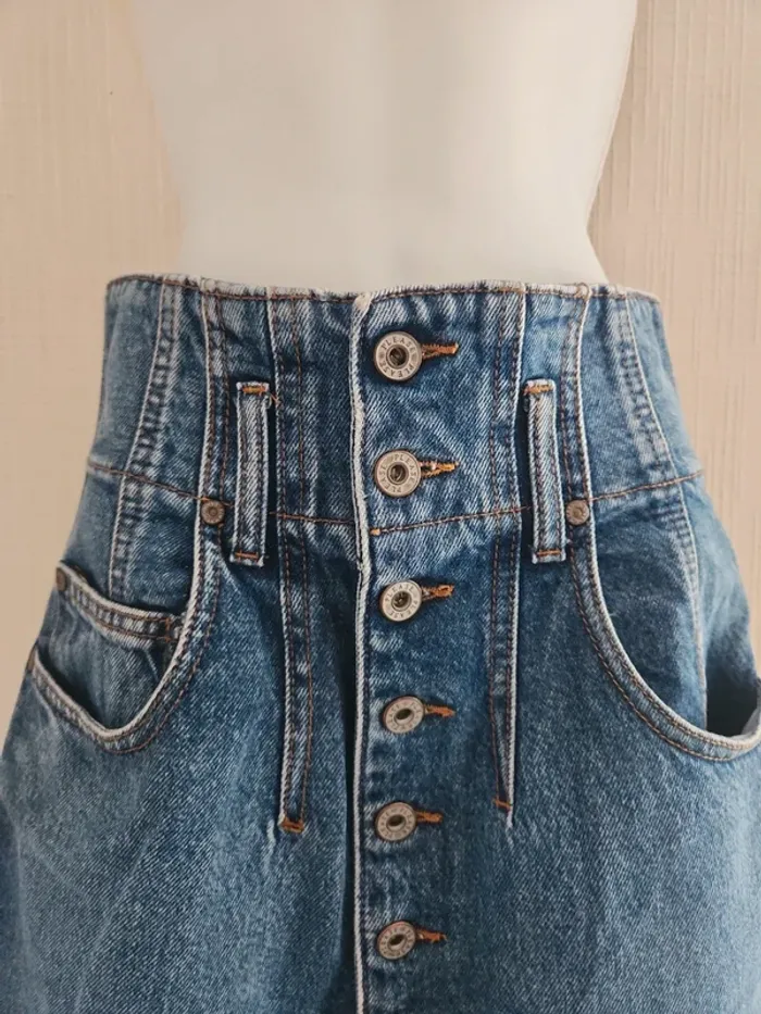Jupe en jean taille haute Please taille XS/S - photo numéro 4