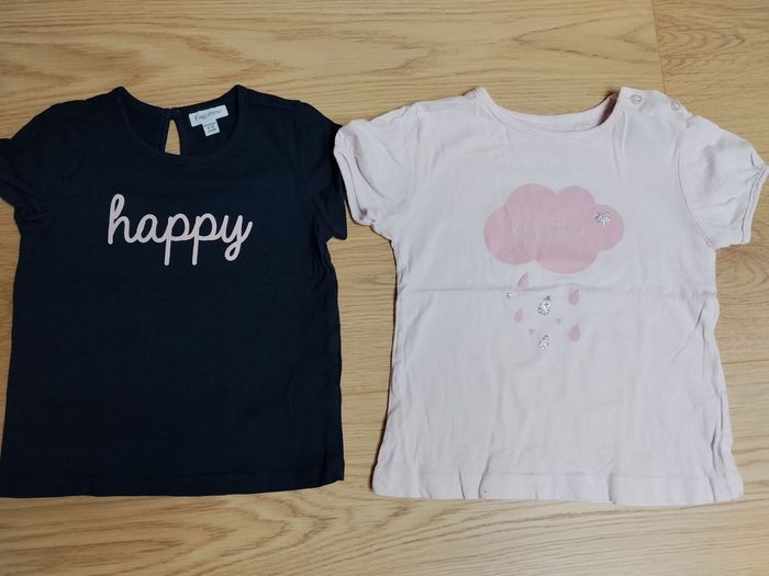 Lot 10 t-shirts manches courtes 18 mois - photo numéro 2