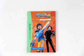 Livre "Super 4 Playmobil" collection Bibliothèque verte pour 6/8 ans