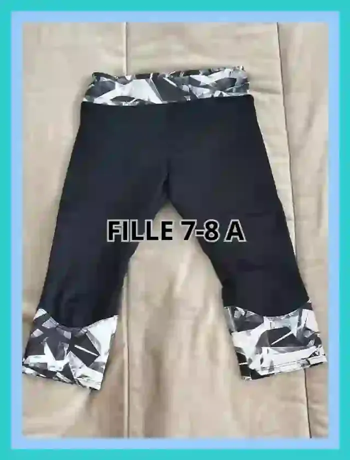 cycliste noir Décathlon fille 7 à 8 ans - 7520417986