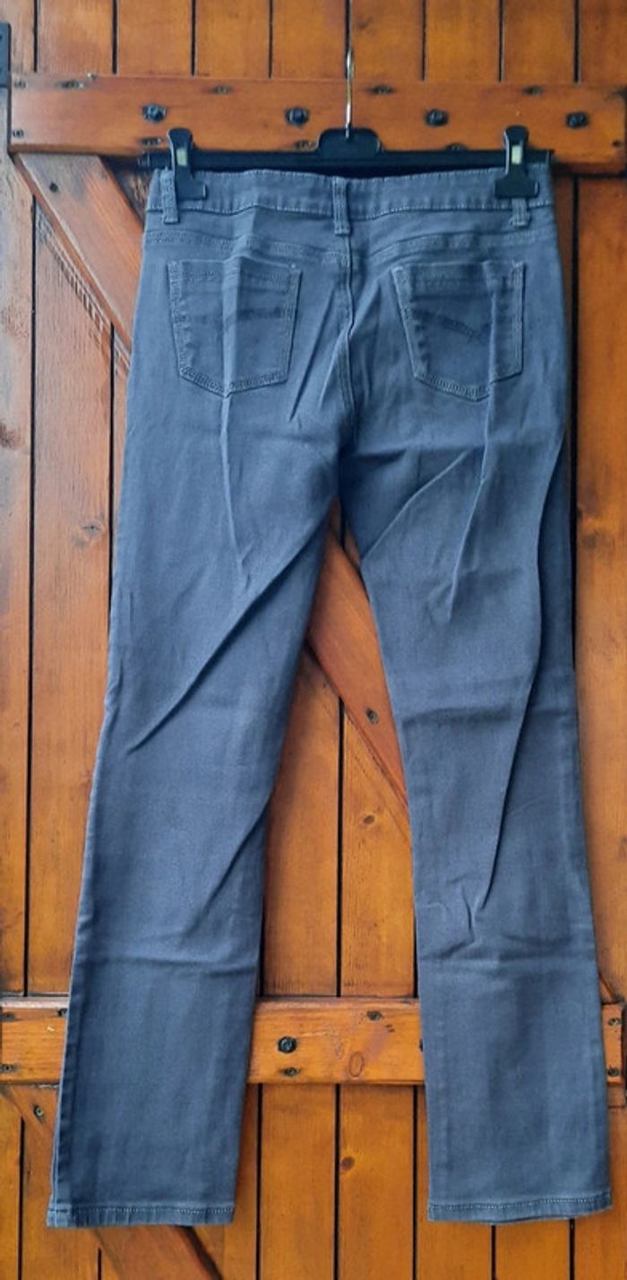 Jean gris femme, Just one, taille 40 - photo numéro 5
