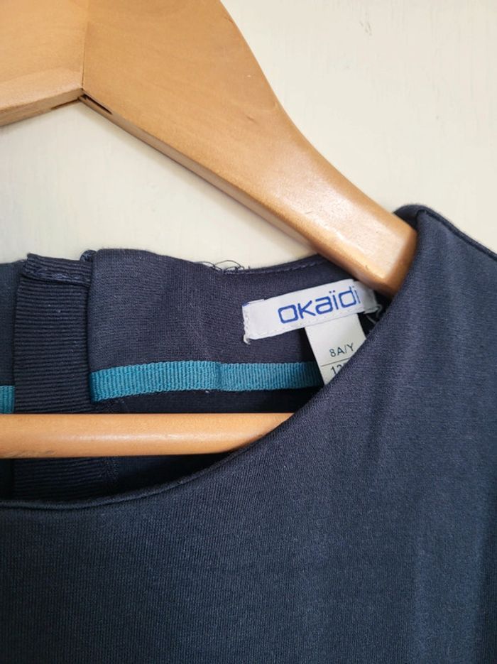 Belle robe 👗 chic bi-matière Okaidi 8 ans état neuf - photo numéro 3