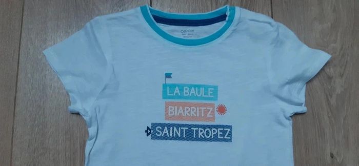 Tee-shirt MC obaibi blanc "la baule 36m état neuf - photo numéro 2