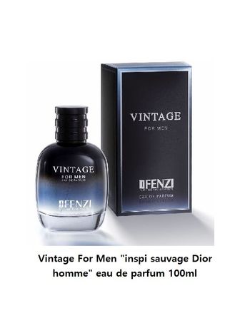 Vintage For Men "inspi sauvage Dior homme" eau de parfum 100ml