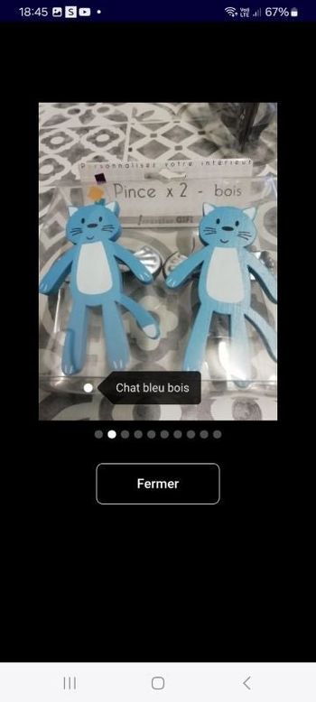 Pinces pour Rideaux NEUFS EMBALLÉ CHAT