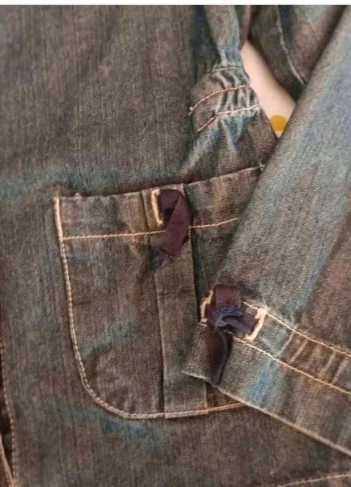 Veste en jean sergent major très bon état 8 ans - photo numéro 6