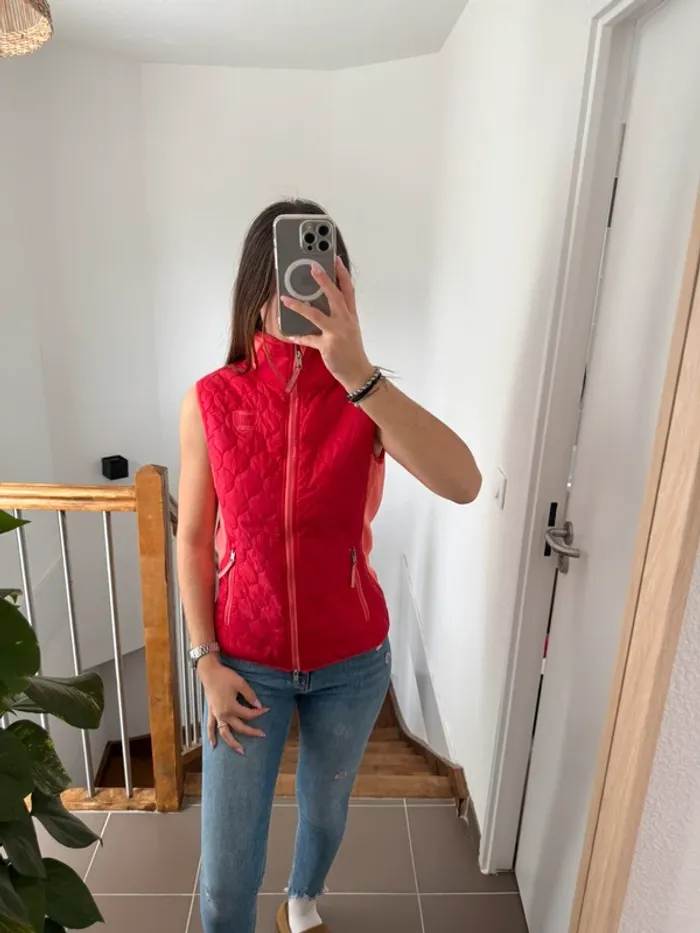 Veste d’équitation sans manche Jacson rose