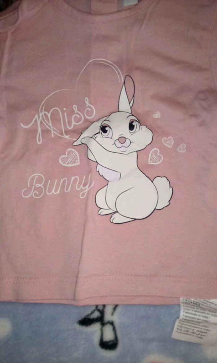 T-shirt disney miss bunny 3 mois neuf - photo numéro 2