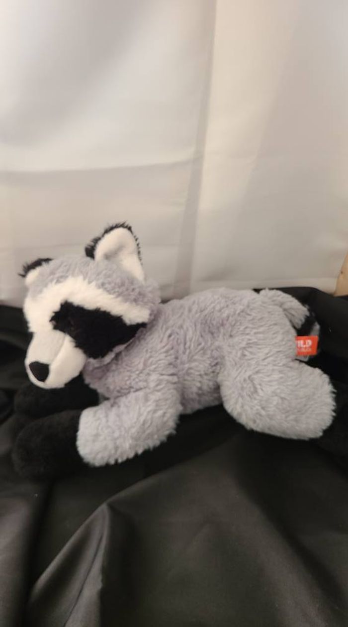 Wild Republic raton laveur en peluche Ecokins junior 30 cm gris peluche - photo numéro 5