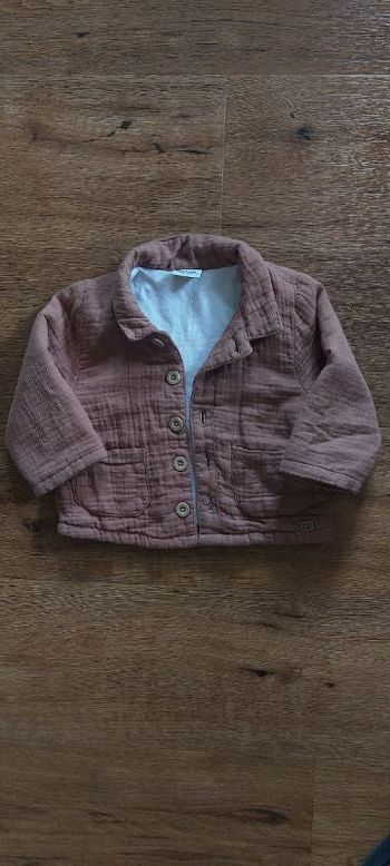 Veste gaze de coton 9 mois