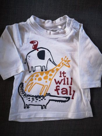 T-shirt ML. Orchestra. 3 mois. Tbe